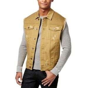 LRG Payola Pintucked Denim Vest